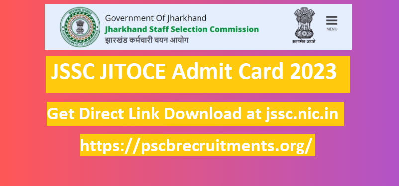 JSSC JITOCE Admit Card